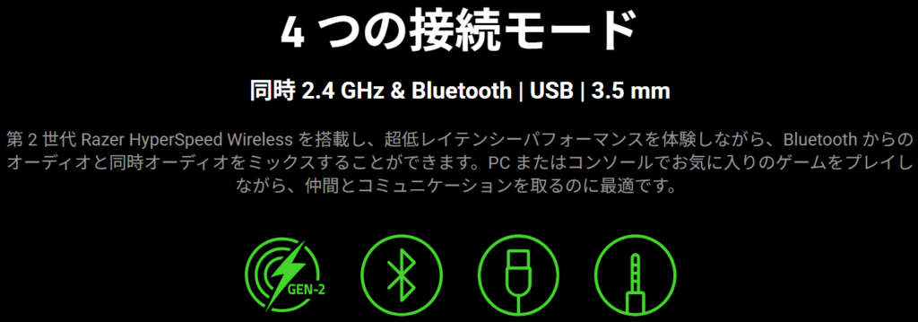 4つの接続モード