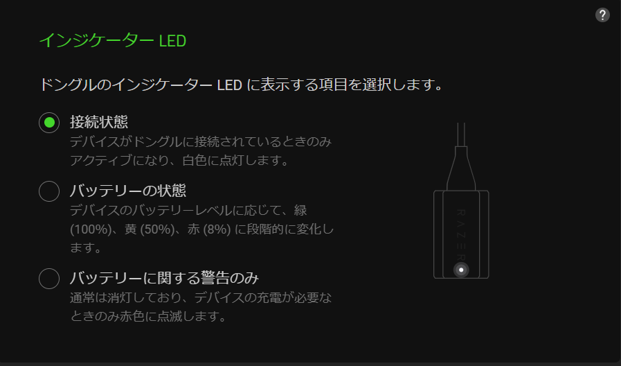 インジケーターLED