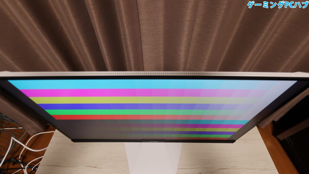 上からの視野角