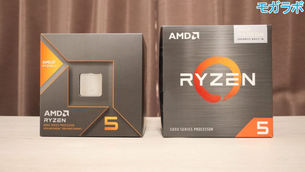 Ryzen 5 8600G、Ryzen 5 5600Gを用意