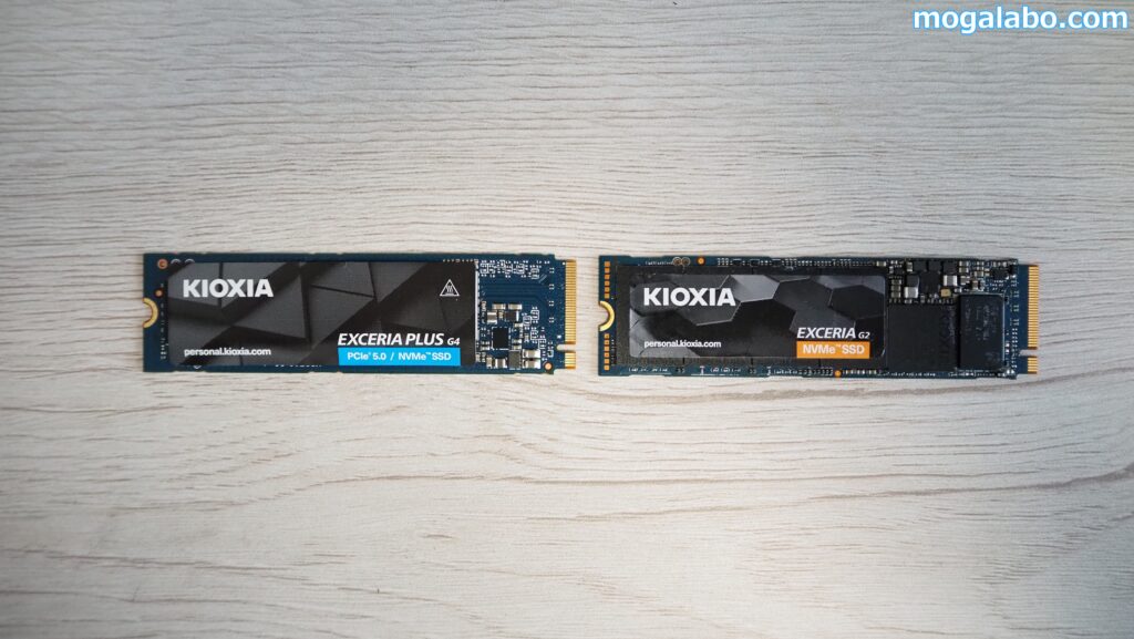 比較対象として、EXCERIA G2（1TB）を用意