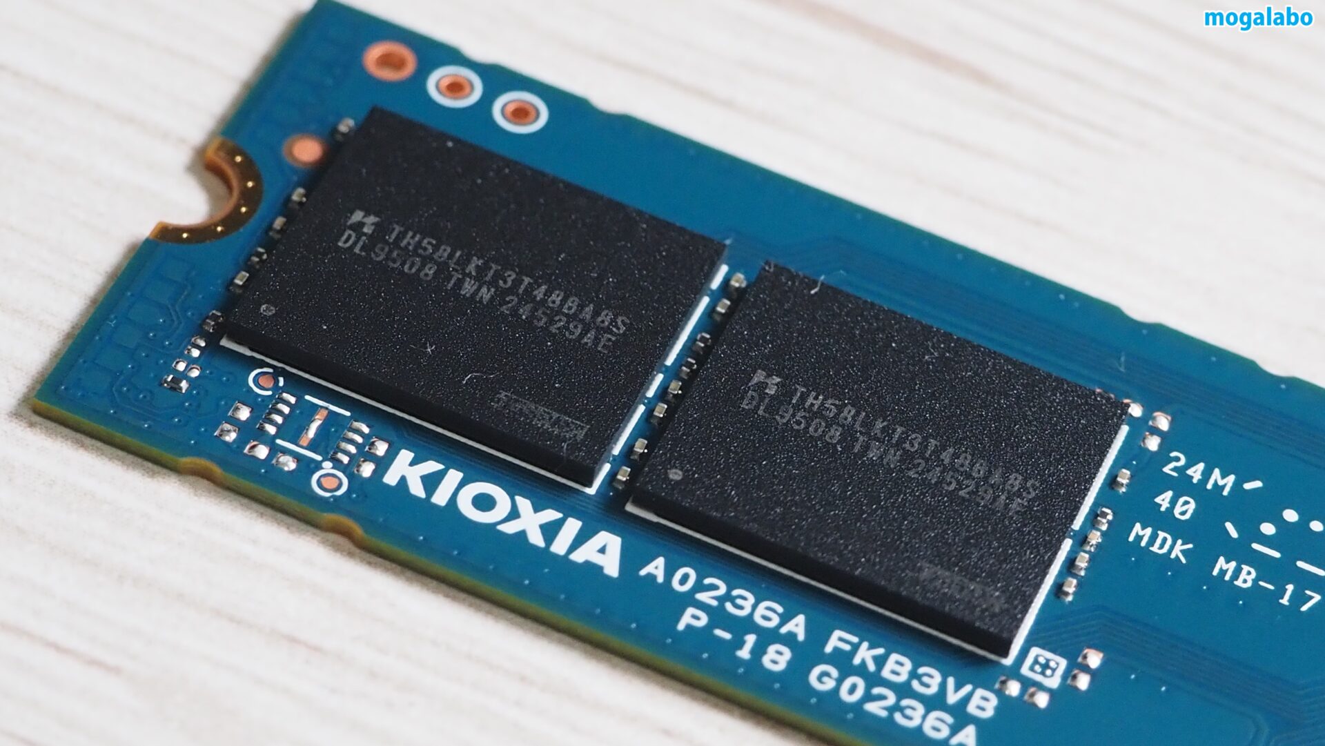 NANDメモリには、キオクシア製の218層 3D TLC NAND（BiCS 8）を採用