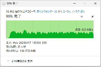 空き容量10%時