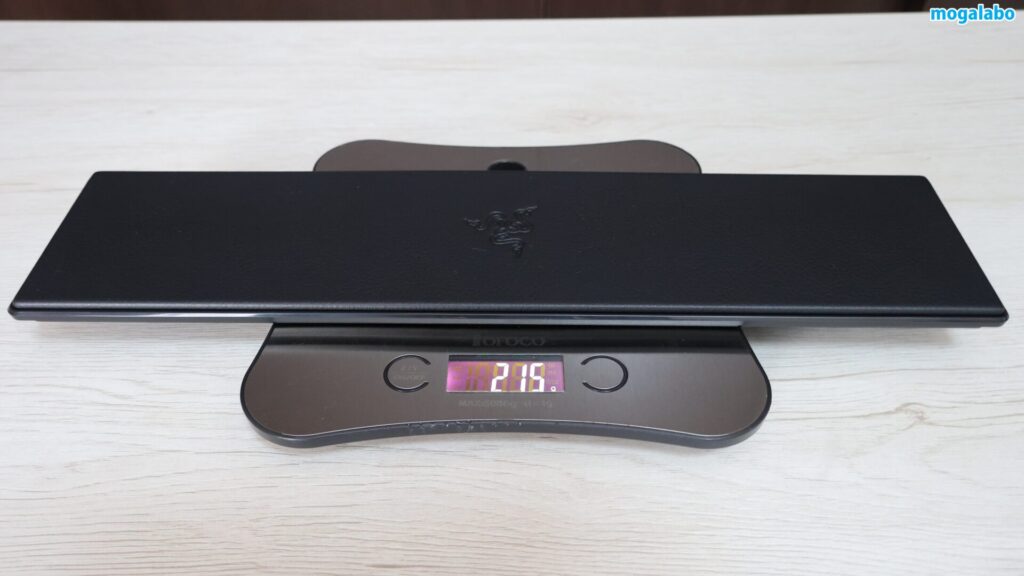 リストレスト単体は約215g