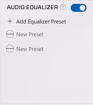 オーディオイコライザー