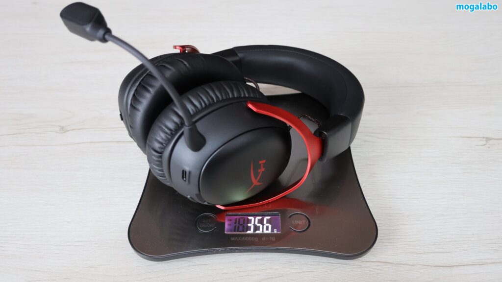 マイク込みの重量