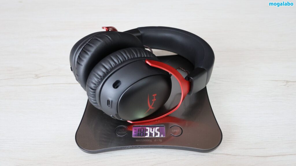 マイクなしの重量